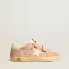 Old School Young aus rosa Wildleder mit cremefarbenem Lederstern und Fersenlasche