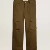 Olivgrüne Cargohose