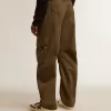 Olivgrüne Cargohose