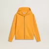 Orangefarbenes Sweatshirt für Jungen mit Reißverschluss