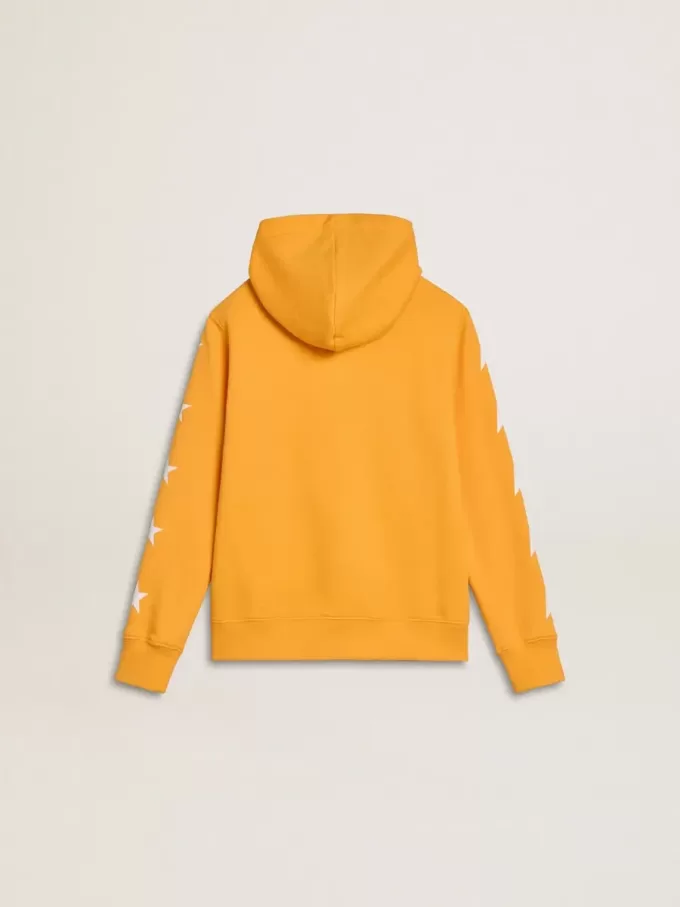 Orangefarbenes Sweatshirt für Jungen mit Reißverschluss