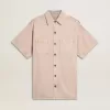 Oversized-Fit-Jeanshemd für Damen in Pink