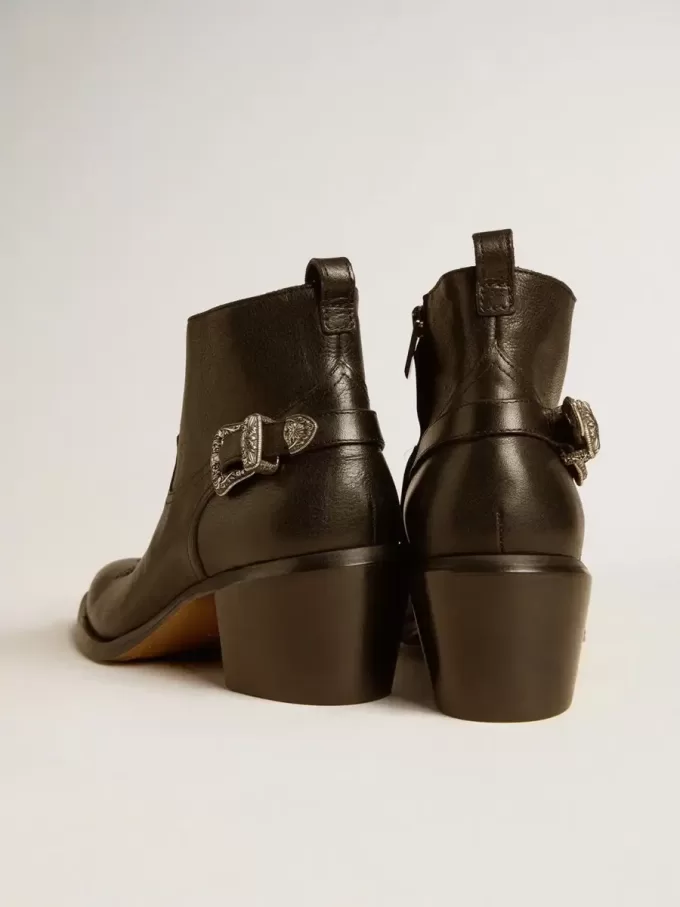 Patty Stiefeletten aus schwarzem Leder