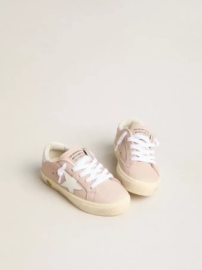 Pink May Teen mit weißem Lederstern Pink May Teen mit weißem Lederstern