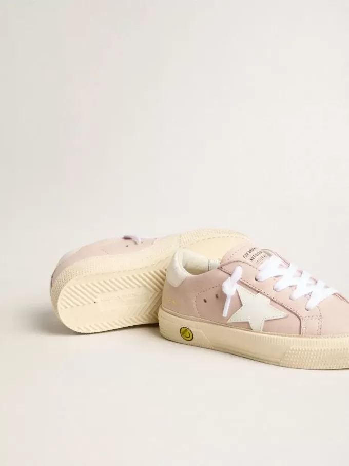 Pink May Teen mit weißem Lederstern Pink May Teen mit weißem Lederstern