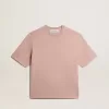 Puderrosa T-Shirt mit umgekehrtem Logo auf der Rückseite – Jersey Capsule