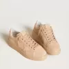 Purestar aus Wildleder mit Wildlederstern und hellrosa Leder-Fersenlasche