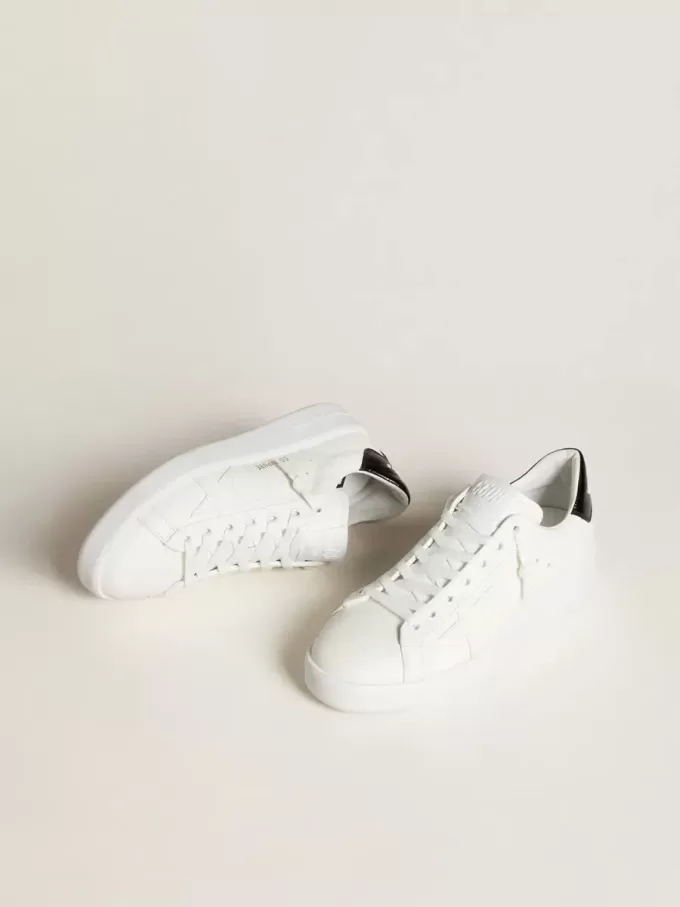 Purestar für Damen mit Lederstern und schwarzer Lackleder-Fersenlasche