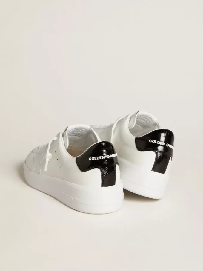 Purestar für Damen mit Lederstern und schwarzer Lackleder-Fersenlasche