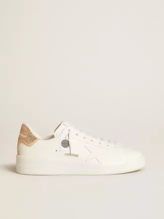 Purestar mit Lederstern und Fersenlasche aus Wildleder mit Swarovski-Kristallen