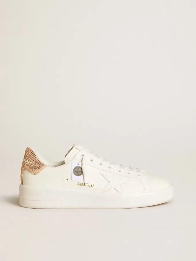 Purestar mit Lederstern und Fersenlasche aus Wildleder mit Swarovski-Kristallen