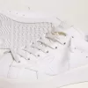 Purestar Sneakers für Damen mit glitzernder silberner Fersenlasche