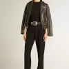 Regular-Fit-T-Shirt für Damen in Schwarz mit Used-Look