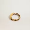Ring in Antikgoldfarbe mit regelmäßigen Gliedern Ring in Antikgoldfarbe mit regelmäßigen Gliedern