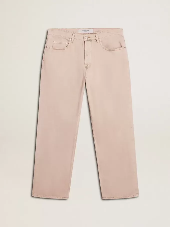 Rosa gefärbte Herrenjeans Rosa gefärbte Herrenjeans