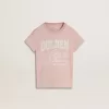 Rosa T-Shirt für Mädchen mit weißem Aufdruck Rosa T-Shirt für Mädchen mit weißem Aufdruck