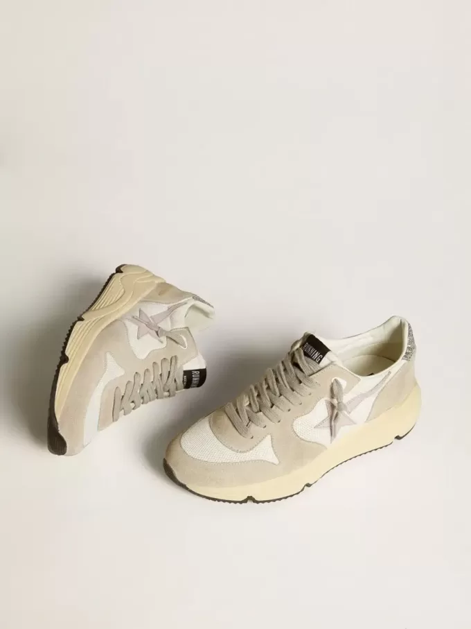 Running Sole LTD aus Mesh mit Lederstern und glitzernder Fersenlasche