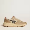 Running Sole LTD aus Nylon und Nubukleder mit Lederstern und Fersenlasche