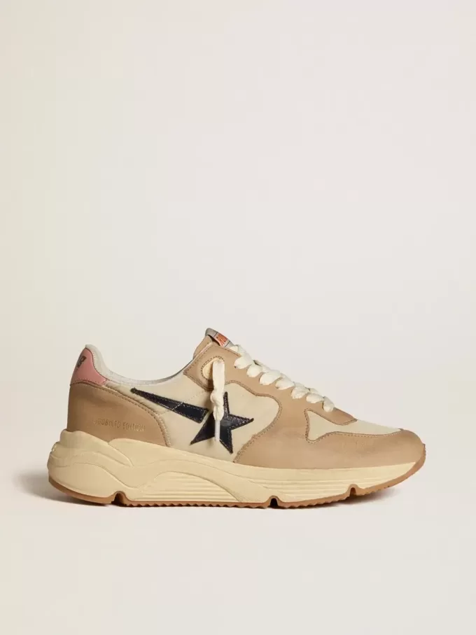 Running Sole LTD aus Nylon und Nubukleder mit Lederstern und Fersenlasche