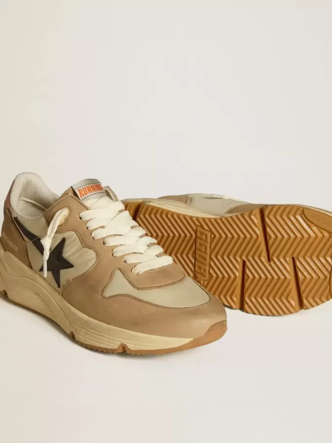 Running Sole LTD aus Nylon und Nubukleder mit Lederstern und Fersenlasche