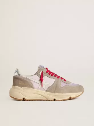 Running Sole LTD aus rosa Nylon mit weißem Lederstern