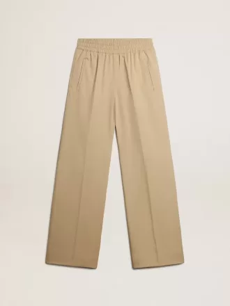 Sandfarbene Jogginghose für Damen