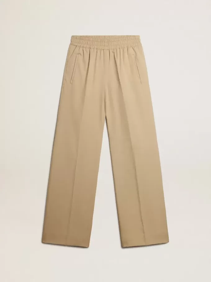 Sandfarbene Jogginghose für Damen