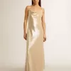Schlafkleid aus pergamentfarbenen Pailletten