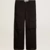 Schwarze Cargohose