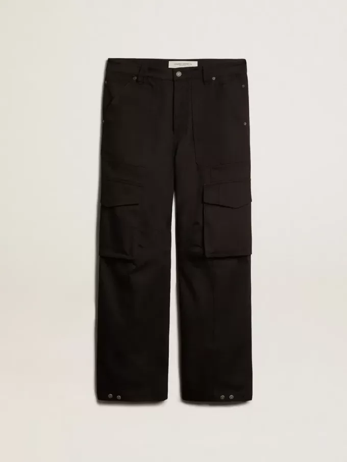 Schwarze Cargohose