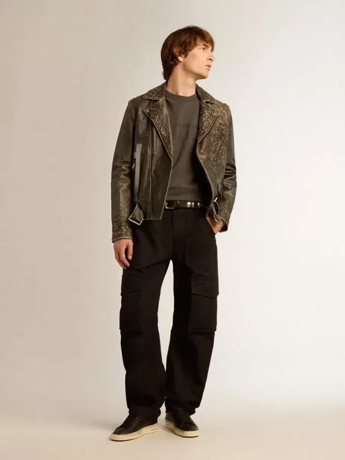 Schwarze Cargohose