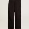 Schwarze Cargohose