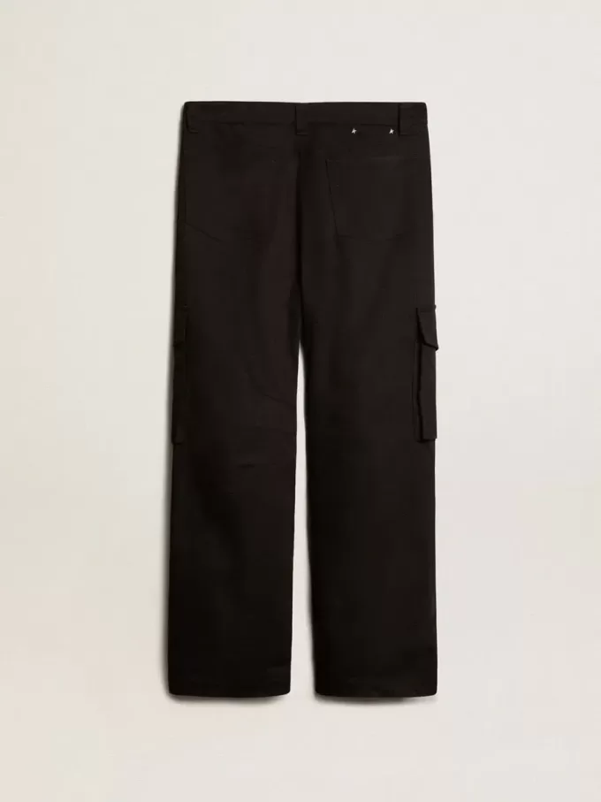 Schwarze Cargohose