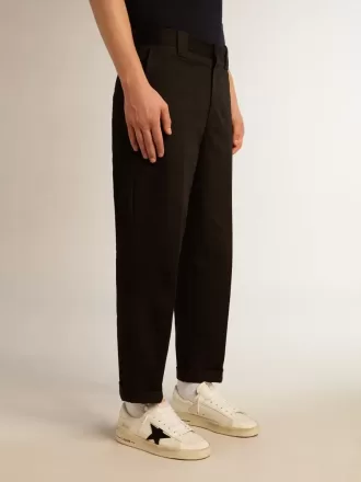 Schwarze Chinos aus Baumwolle für Herren