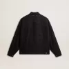 Schwarze Jeansjacke für Damen mit Stickerei