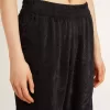 Schwarze Jogginghose für Damen mit Ton-in-Ton-Toile-de-Jouy-Print Schwarze Jogginghose für Damen mit Ton-in-Ton-Toile-de-Jouy-Print