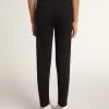 Schwarze Leggings für Mädchen mit weißen Sternen an den Seiten
