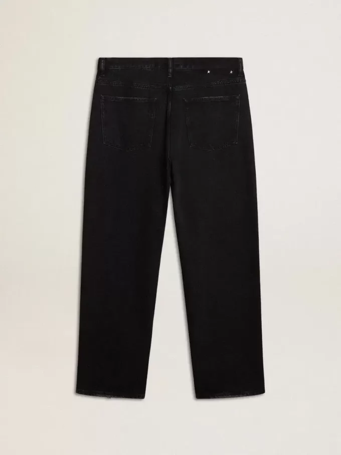 Schwarze One-Wash-Jeans für Herren