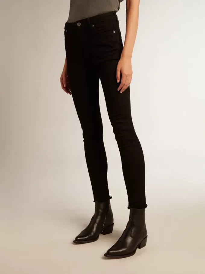 Schwarze Skinny-Jeans für Damen