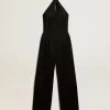 Schwarzer Overall aus Wollgabardine Schwarzer Overall aus Wollgabardine