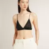 Schwarzes Häkeloberteil für Damen mit Kristallen