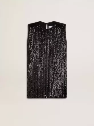 Schwarzes Paillettenkleid für Damen