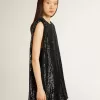 Schwarzes Paillettenkleid für Damen
