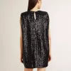 Schwarzes Paillettenkleid für Damen