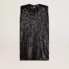 Schwarzes Paillettenkleid für Damen