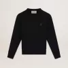 Schwarzes Sweatshirt aus der Athena Star Collection mit tonalem Stern auf der Vorderseite