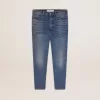 Slim Fit Jeans für Herren mit mittlerer Waschung