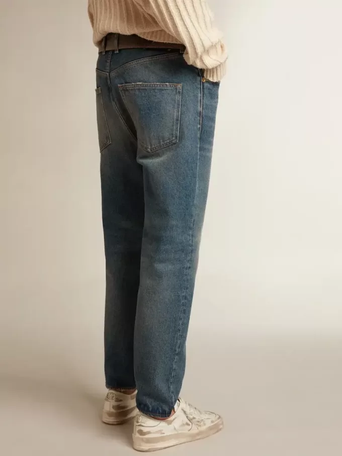 Slim Fit Jeans für Herren mit mittlerer Waschung
