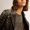 Slim-Fit-T-Shirt in Anthrazitgrau mit Used-Look