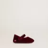 Sofi Baby-Ballerinas aus burgunderrotem Samt und Wildleder Sofi Baby-Ballerinas aus burgunderrotem Samt und Wildleder